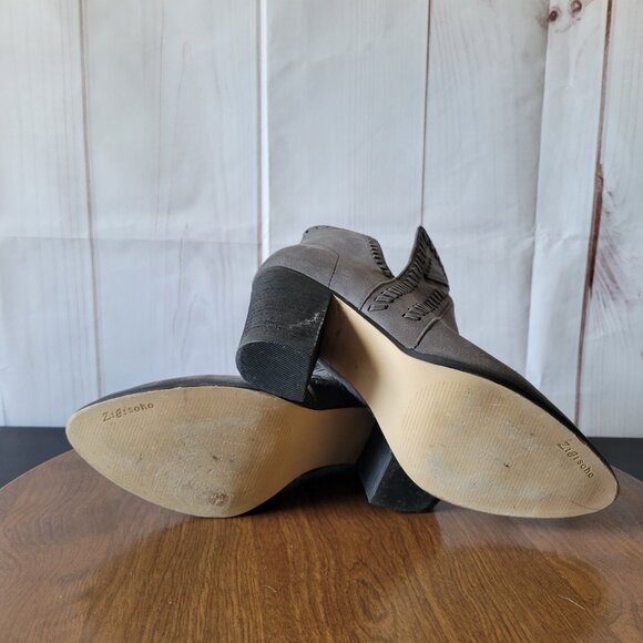 Zigi Soho Halyn Chelsea Block Heel Booties, Sz 9.5, Western/Cowgirl/Boho Ankle B - Picture 12 of 15